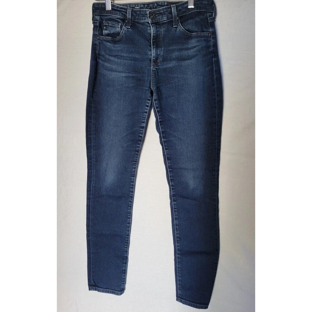 AG Adriano Goldschmied Prima Cigarette Ankle Skinny Jeans Dark Wash Denim 27R